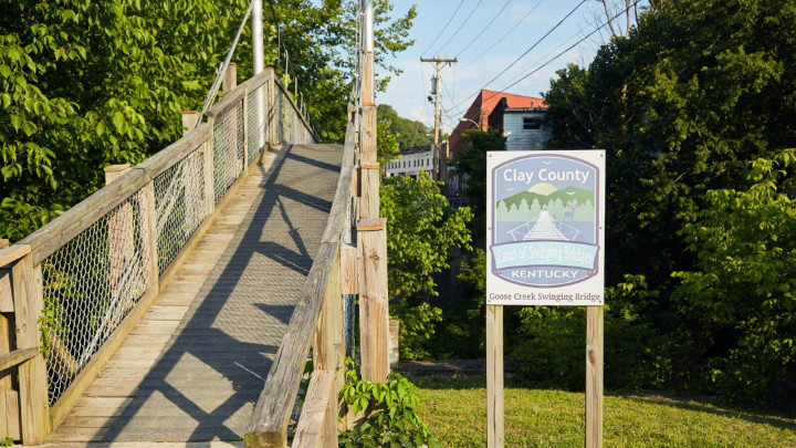 Goose Creek Swinging Bridge
